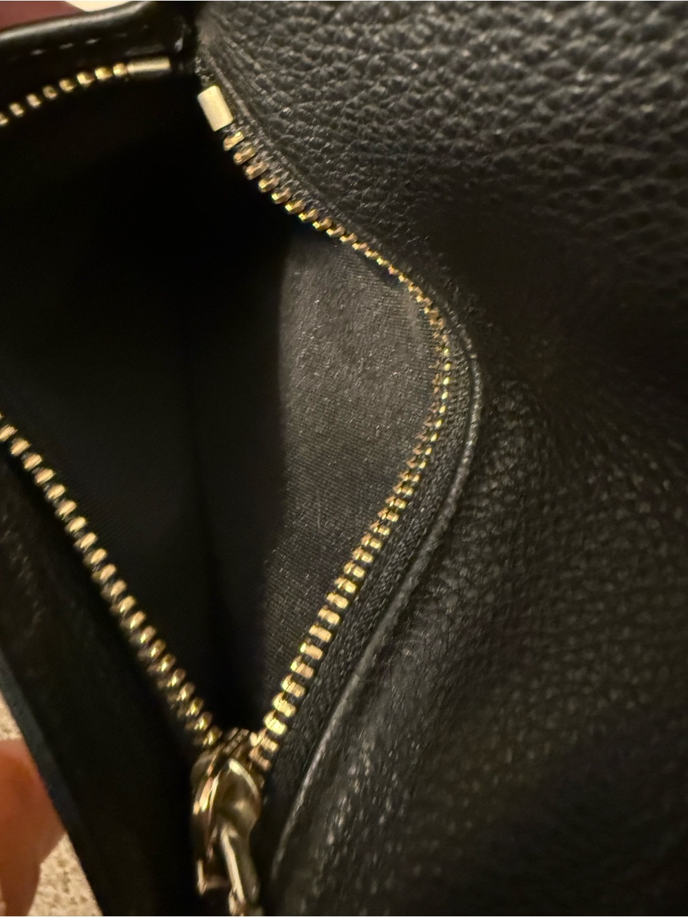 Coach Isabelle Black Pebbled Leather Hobo Bag - Picture 13 of 16